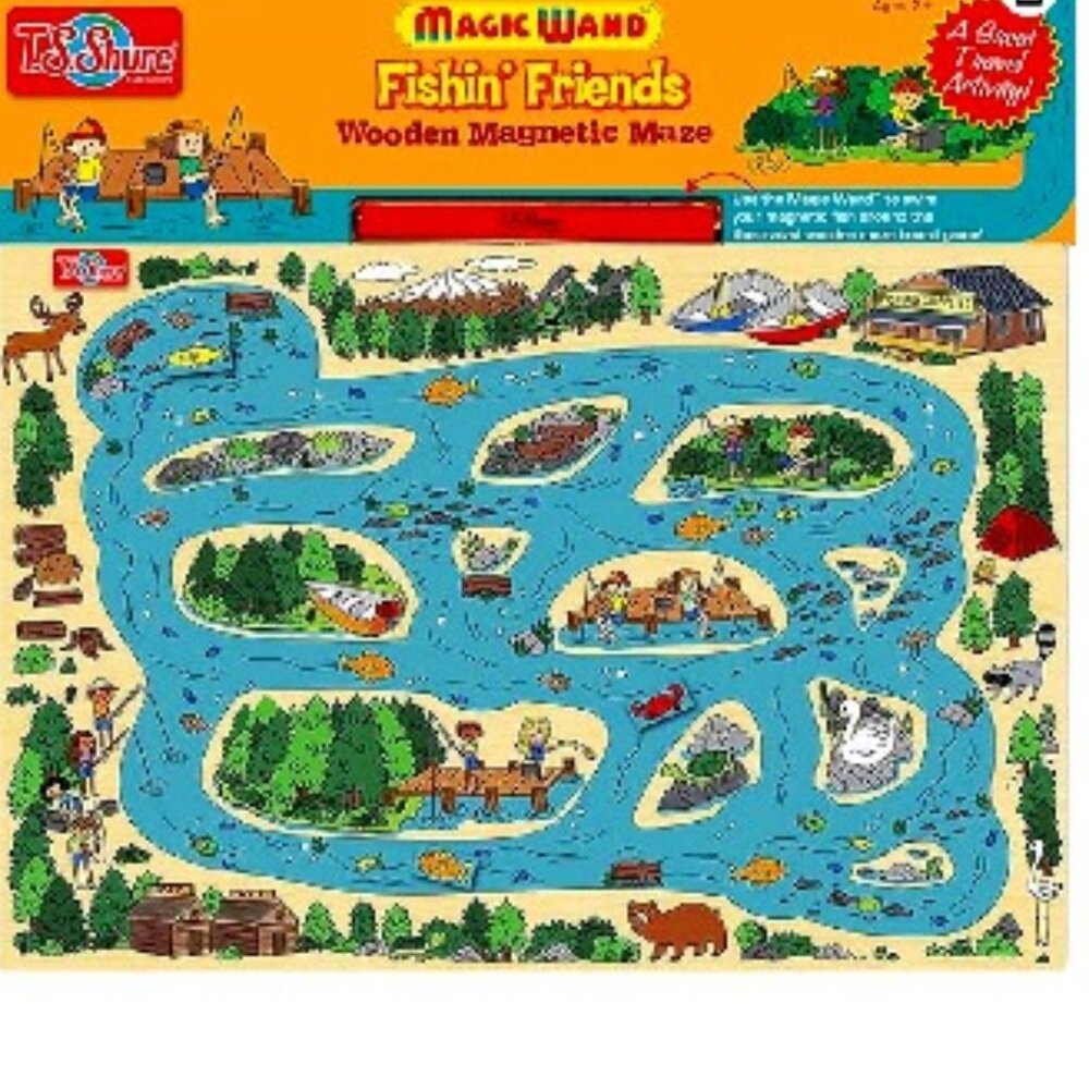 BNWT Bendon TS Shure Fishing Magic Wand Magnetic Maze